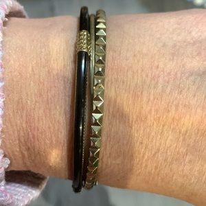 Set of three bangle bracelets